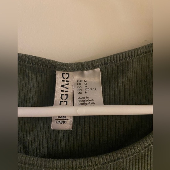 Olive green Cotten dress. - Picture 4 of 5